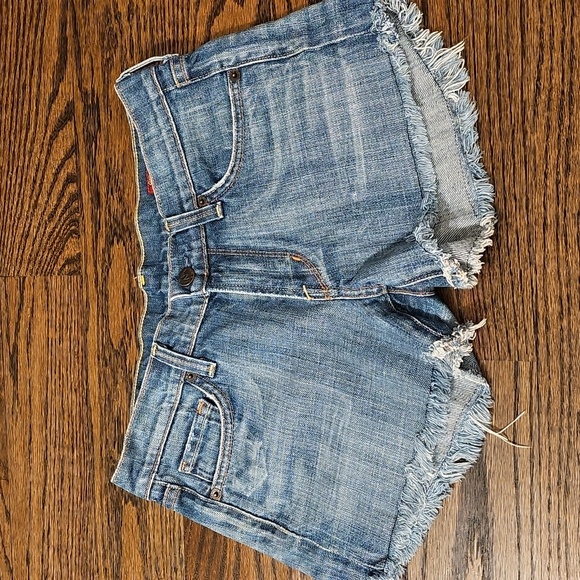 Citizens Of Humanity Pants - Citizens Of Humanity Low Rise Light Blue Jean Shorts